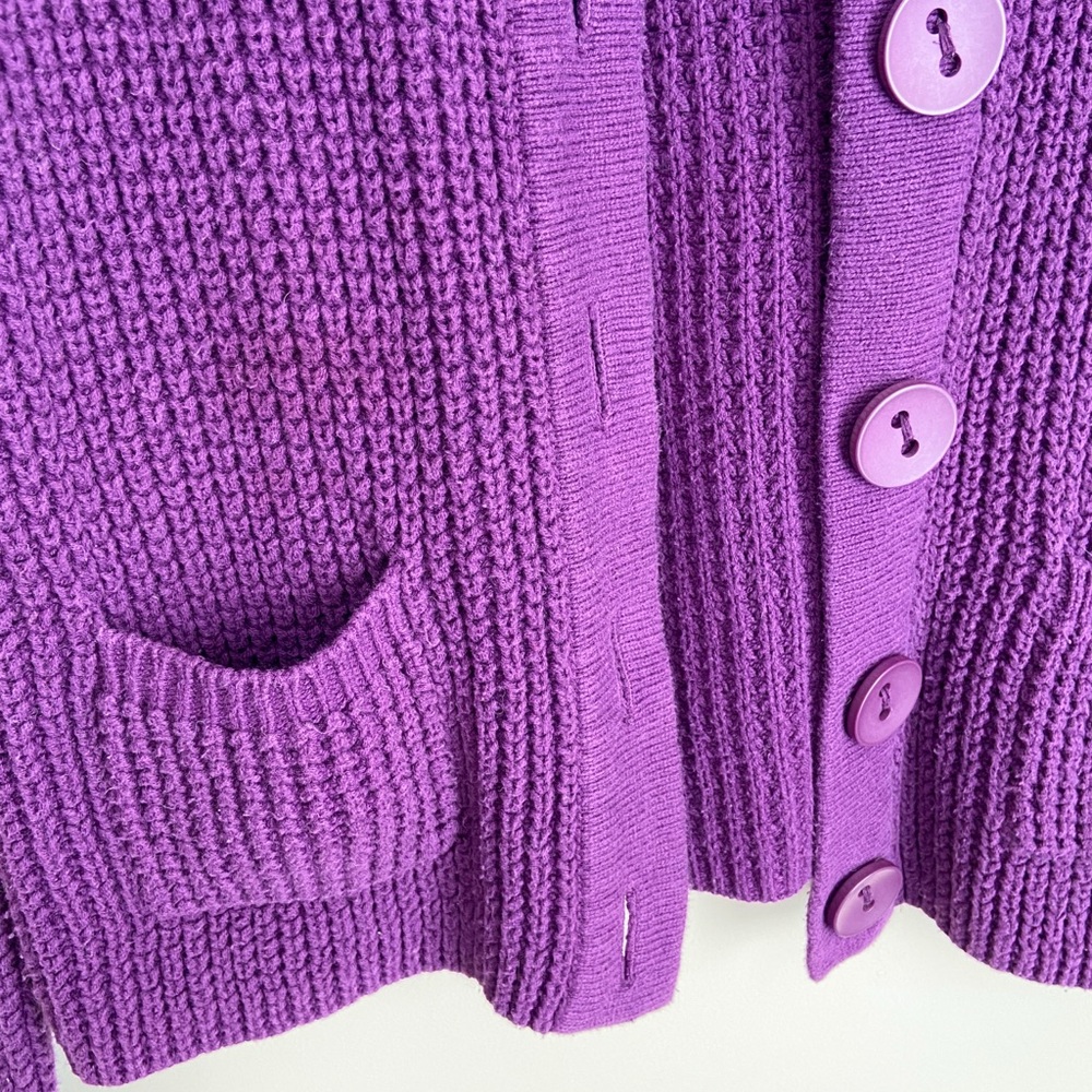 L.L. Bean Purple Women's Cardigan Sweater - Picture 5 of 8